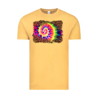 Vintage Mustard tie die background Vintage Tee - BarkalooDesign