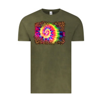 Vintage Olive tie die background Vintage Tee - BarkalooDesign