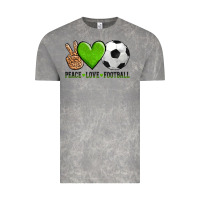 Cloud Rock peace love soccer Vintage Tee - AdoDesignShop