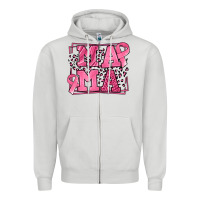 Dove Grey Breast Cancer Awareness mama Zipper Hoodie - LillyAllenDesigns