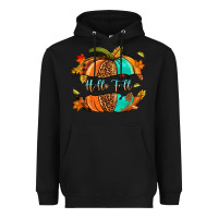 Black pumpkin hello fall Heavyweight Hoodie - NancyCooperArtShop