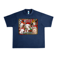 Navy merry christmas goats Urban Heavy Tee - Jasminsmagicworld