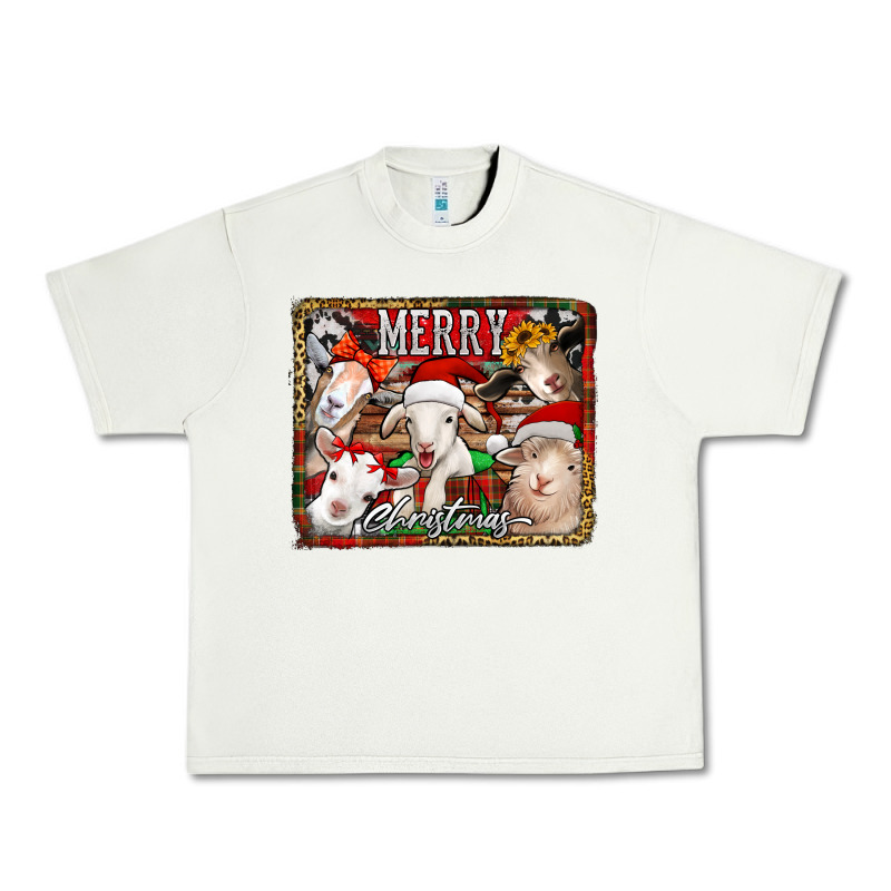 Merry Christmas Goats Urban Heavy Tee by Jasminsmagicworld | Teevron