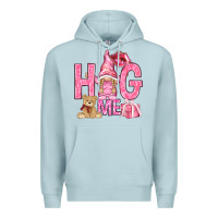 Blue Mist hug me with gnome hjf Premium Hoodie - HowdyJamesFarm