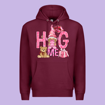 Hug Me With Gnome Hjf Premium Hoodie Designed By Howdyjamesfarm