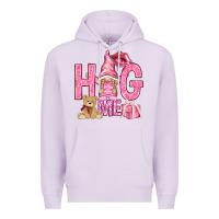 Lilac hug me with gnome hjf Premium Hoodie - HowdyJamesFarm