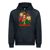 Navy Believe black woman Urban Hoodie - FaDigitalArtStudio
