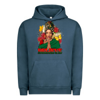 Pigment Midnight Navy Believe black woman Urban Hoodie - FaDigitalArtStudio