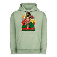 Pigment Oil Green Believe black woman Urban Hoodie - FaDigitalArtStudio
