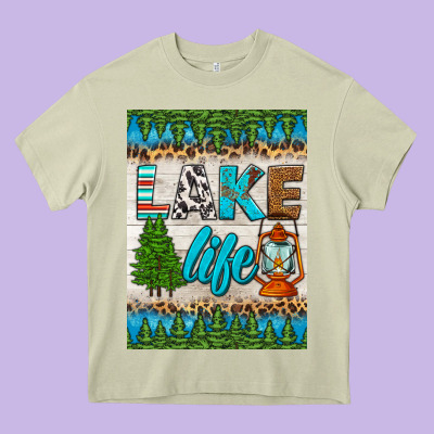 Lake Life Air Freshener Heavy Core Tee Designed By Hra Design Shop