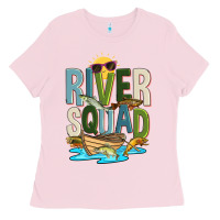 Bubblegum Pink river squad Ladies Tee - Zillion Design Studio