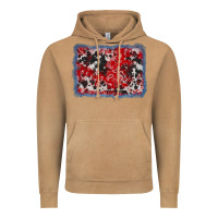 Vintage Camel bandana cowhide denim background Vintage Hoodie - AdoDesignShop