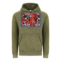 Vintage Olive bandana cowhide denim background Vintage Hoodie - AdoDesignShop