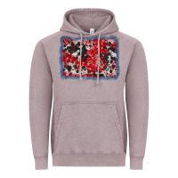 Bandana Cowhide Denim Background Vintage Hoodie | Teevron