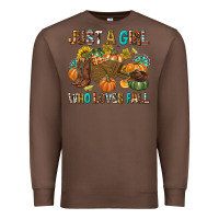 Chestnut Just a Girl Who Loves Fall Premium Sweatshirt - texasbilliewilder