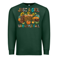 Sports Green Just a Girl Who Loves Fall Premium Sweatshirt - texasbilliewilder