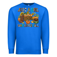 True Royal Just a Girl Who Loves Fall Premium Sweatshirt - texasbilliewilder
