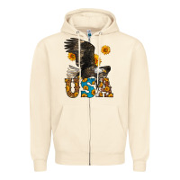 Sandshell Western Usa Eagle 4th of July Zipper Hoodie - LillyAllenDesigns