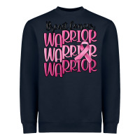 Navy breast cancer warrior Heavyweight Sweatshirt - MaliasSmallBusiness