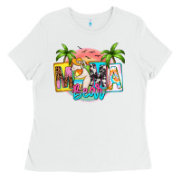 White mama bear summer Ladies Tee - Zillion Design Studio