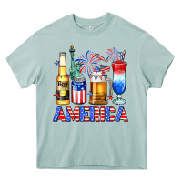 Arona 4th of July American drinks America Heavy Core Tee - Neo Western