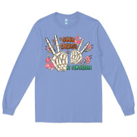Colony Blue good energy is contagious Long Sleeve Tee - MaliasSmallBusiness