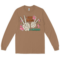 Toasted Coconut good energy is contagious Long Sleeve Tee - MaliasSmallBusiness