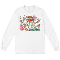 White good energy is contagious Long Sleeve Tee - MaliasSmallBusiness