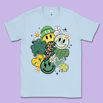 St Patricks Day Green Smile Classic Tee Designed By Maliassmallbusiness