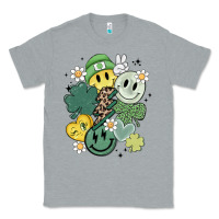 Heather Grey st patricks day green smile Classic Tee - MaliasSmallBusiness