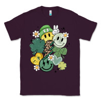 Plum st patricks day green smile Classic Tee - MaliasSmallBusiness