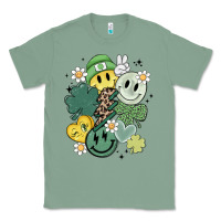 Sage st patricks day green smile Classic Tee - MaliasSmallBusiness
