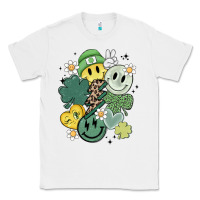 White st patricks day green smile Classic Tee - MaliasSmallBusiness