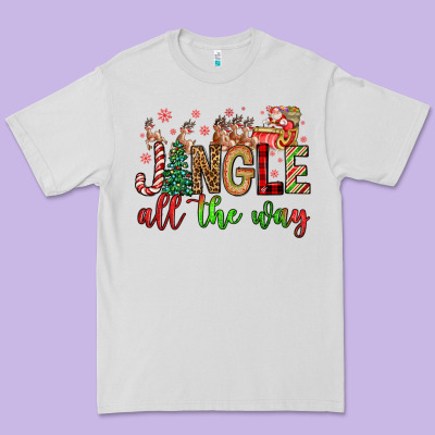Jingle All The Way Premium Tee Designed By Fadigitalartstudio