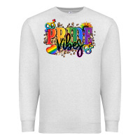 Oatmeal Heather Pride vibes Premium Sweatshirt - NancyCooperArtShop