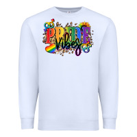 White Pride vibes Premium Sweatshirt - NancyCooperArtShop