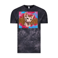 Cloud Black Western Sphynx Cat Vintage Tee - LillyAllenDesigns