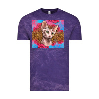 Cloud Purple Western Sphynx Cat Vintage Tee - LillyAllenDesigns