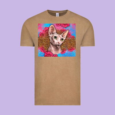 Western Sphynx Cat Vintage Tee Designed By Lillyallendesigns