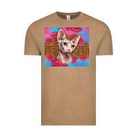 Vintage Coffee Western Sphynx Cat Vintage Tee - LillyAllenDesigns