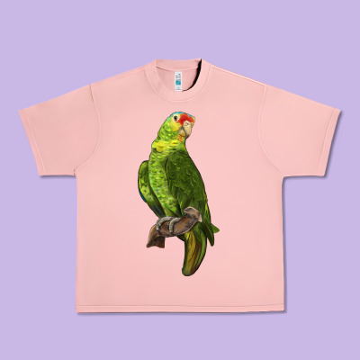 New Zealand Paraket Parrot Urban Heavy Tee Designed By Lillyallendesigns