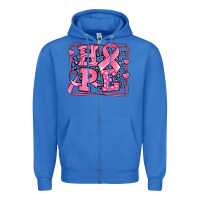 True Royal Western Hope Breast Cancer Awareness Ribbon Zipper Hoodie - LillyAllenDesigns