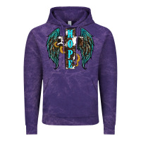 Cloud Purple Western Wings Cross Hope Vintage Hoodie - RanaPortraitStore