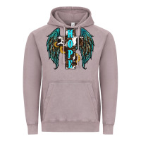 Vintage Zinc Western Wings Cross Hope Vintage Hoodie - RanaPortraitStore