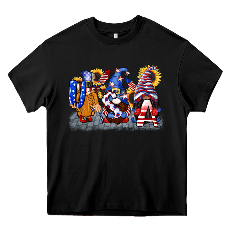 Usa 4th Of July Gnomes  4th Of July Heavy Core Tee by CowGirlArtShop | Teevron