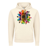 Vintage Artic tie dye sunflower with cowhide Vintage Hoodie - Artiststas