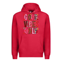 Cardinal Good vibes only Valentine's Day Premium Hoodie - HowdyJamesFarm