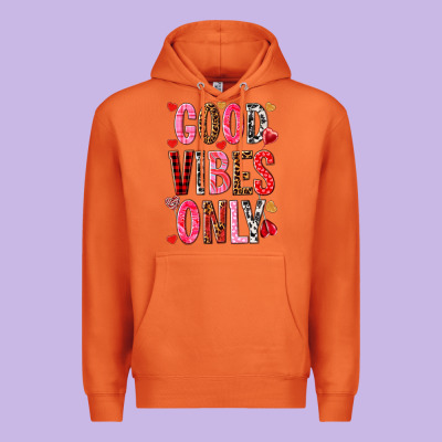 Good Vibes Only Valentine's Day Premium Hoodie Designed By Howdyjamesfarm