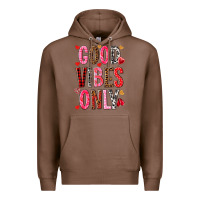 Chestnut Good vibes only Valentine's Day Premium Hoodie - HowdyJamesFarm