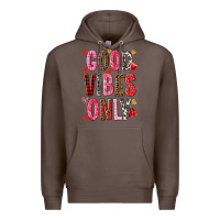 Coffee Good vibes only Valentine's Day Premium Hoodie - HowdyJamesFarm